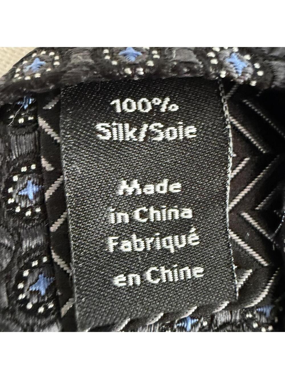 NWT Nordstrom Neat Silk Tie Formal - Black - 100% Silk $80 - Picture 2 of 5